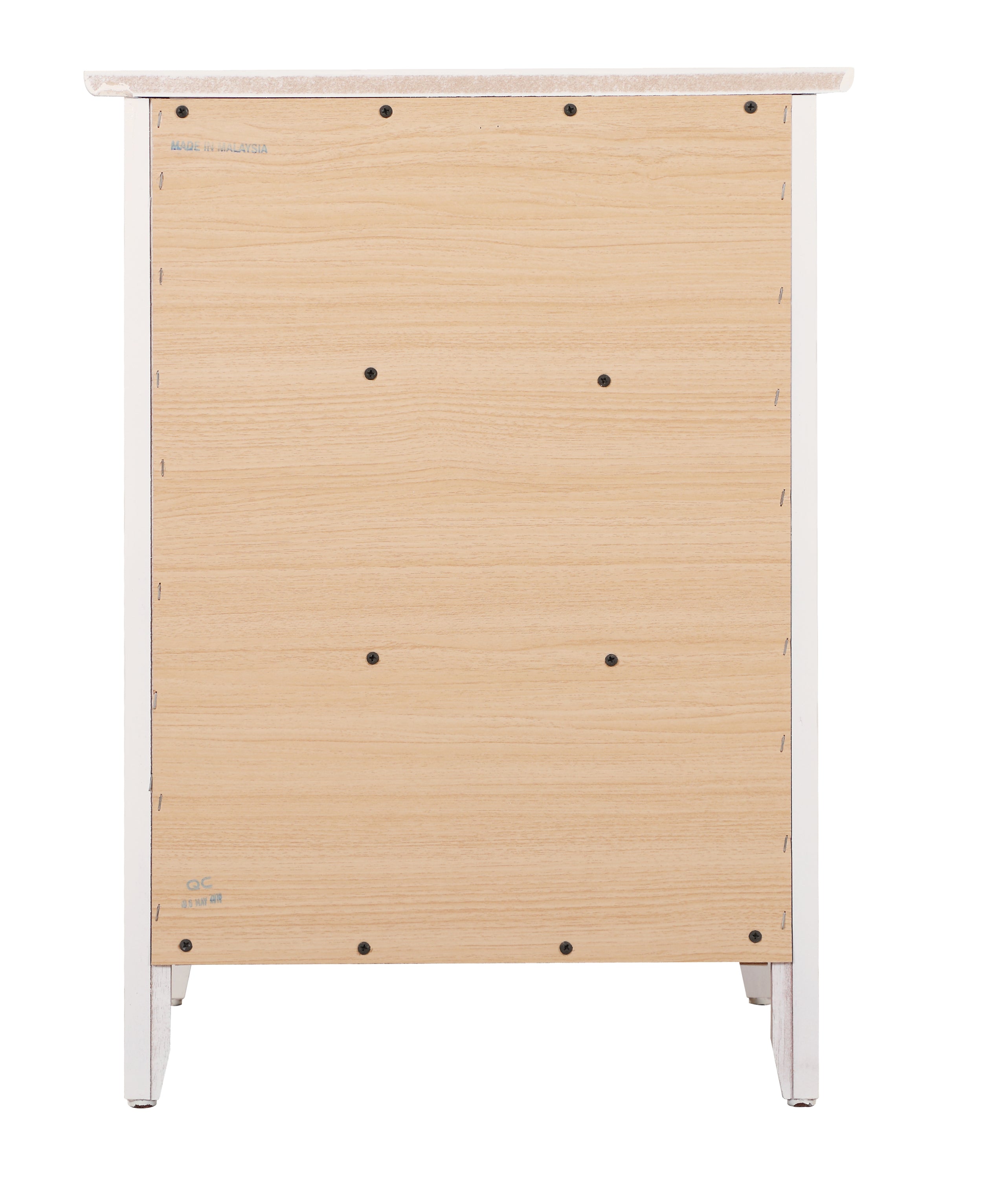 Versatile White Transitional Nightstand - Grand Goldman Shop