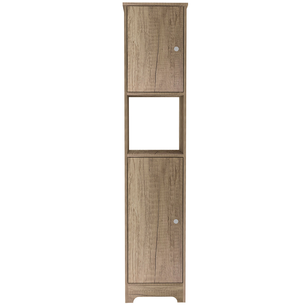Ibis Linen Cabinet, Double Doors, Four Interior  Shelves, Two Cabinets  -Light Oak | Premium Home Decor - Grand Goldman