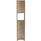Ibis Linen Cabinet, Double Doors, Four Interior  Shelves, Two Cabinets  -Light Oak | Premium Home Decor - Grand Goldman