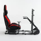 Enhanced and stable racing wheel cockpit, compatible with Fanatec, PXN, Thrustmaster, and Logitech adjustable driving simulat