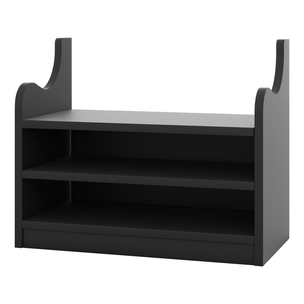 4-in-1 Detachable Hall Tree with Storage and 7 Hooks, Multiple Functions Hallway Coat Rack with Storage Drawers and Cabinet, Black Shoe Bench for Entryway Hallway - Grand Goldman Shop