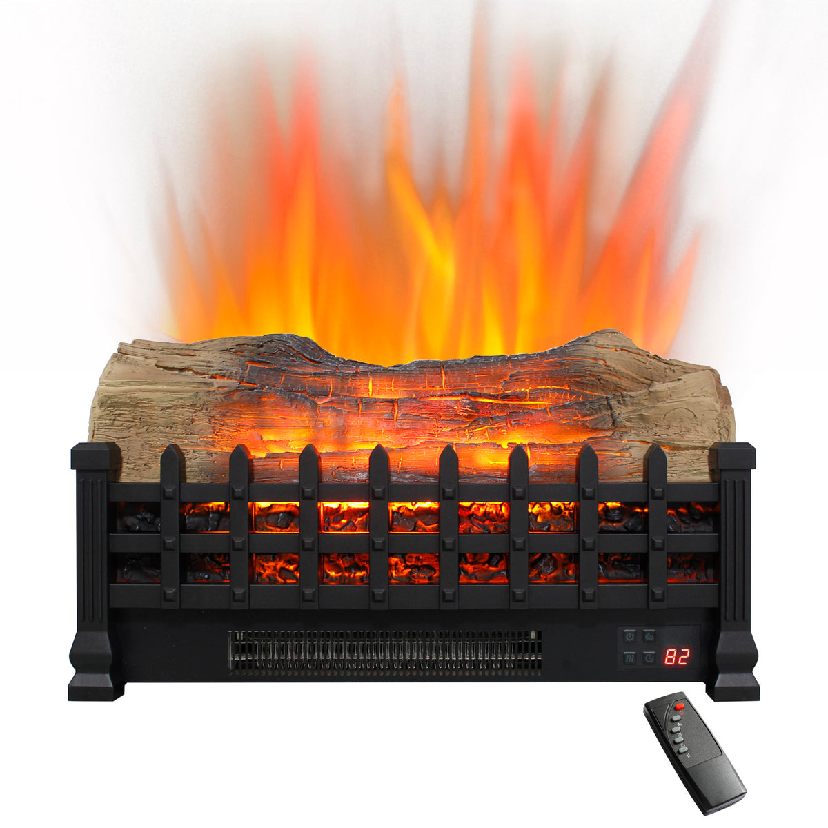 20 inch Electric Fireplace  3D Log set insert, Free Standing Fireplace Heater for Indoor - Grand Goldman Shop