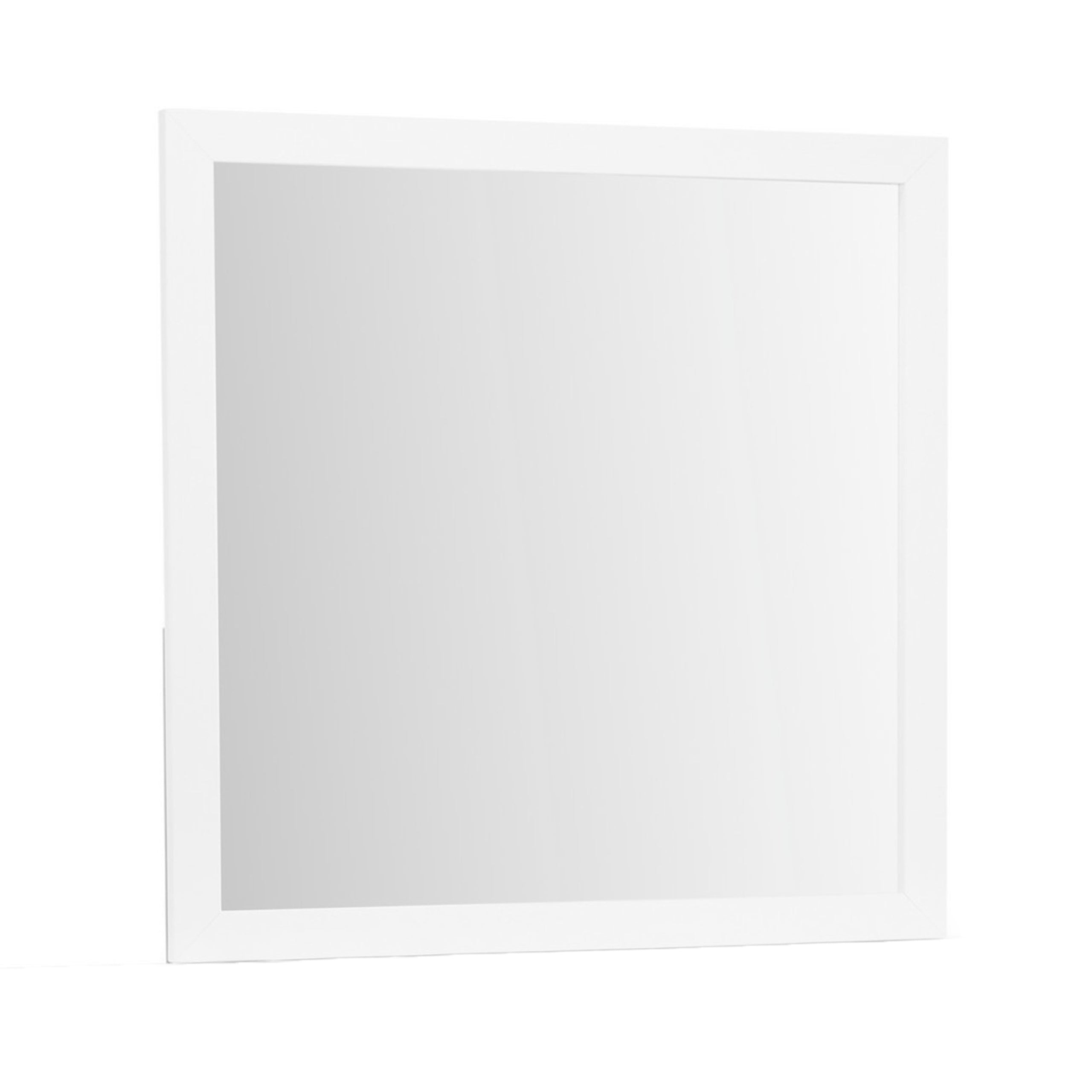 OMODA 5PC Full Bedroom Set with LED Accent Lighting in White Rubber Wood Finish - Grand Goldman Shop