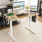 STARY Electric Standing Desk Adjustable Height Sit Stand Home Office Desk with Splice Board | Premium Home Decor - Grand Gold