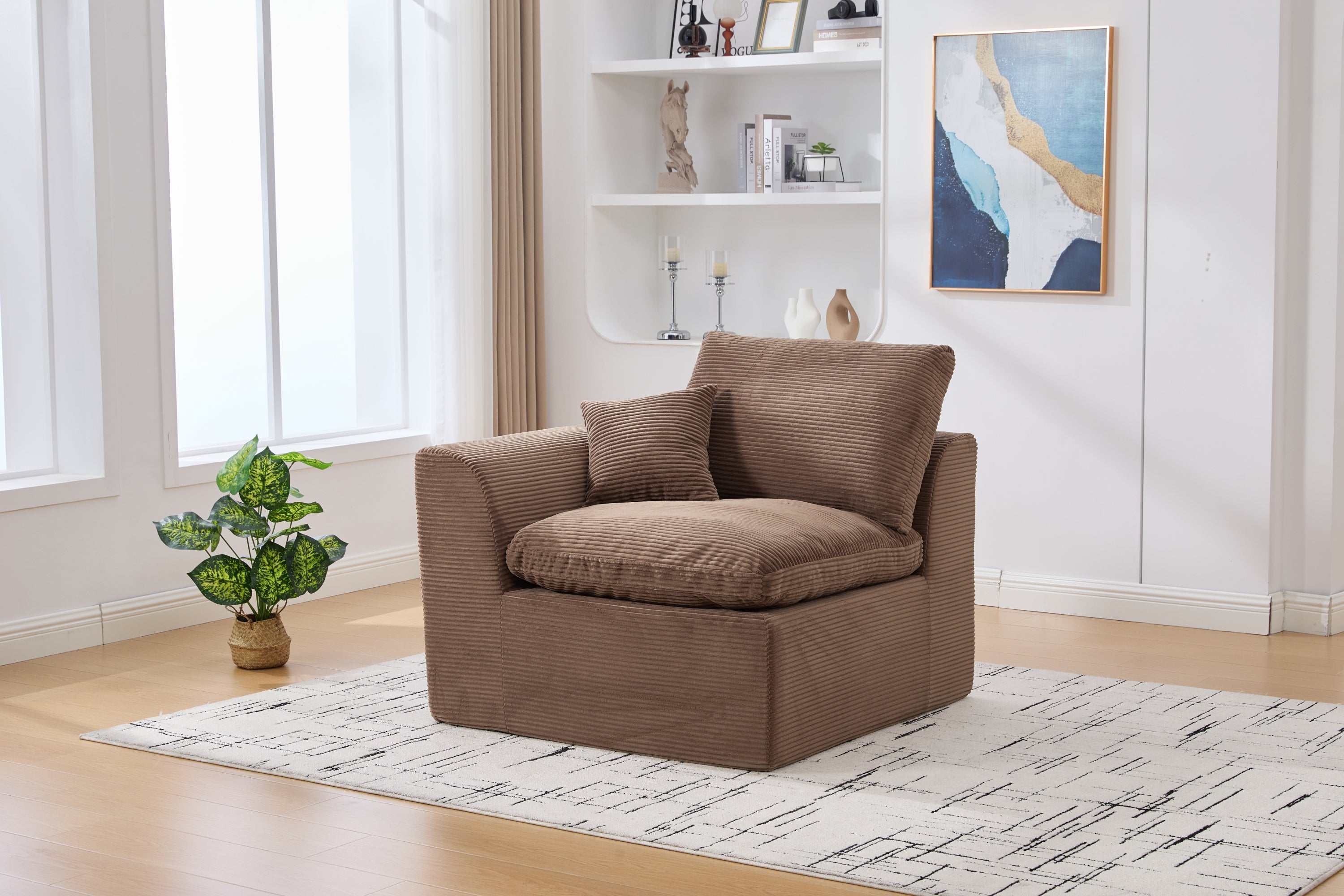 UNITED WE WIN Modular Sectional Sofa Cloud Couch,Comfy Cloud Modern Sofa,2 Seater with Cushion Covers Removable Furniture for Living Room Bedroom Apartments Dorms,No Assembly Required - Grand Goldman Shop