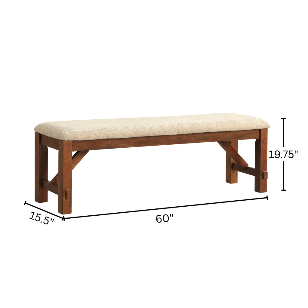 Karven Solid Wood Dining Bench - Grand Goldman Shop