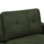 67.7' Wide Mid-Century Modern Upholstered Tufted Loveseat Sofa With Wooden Legs - Grand Goldman Shop