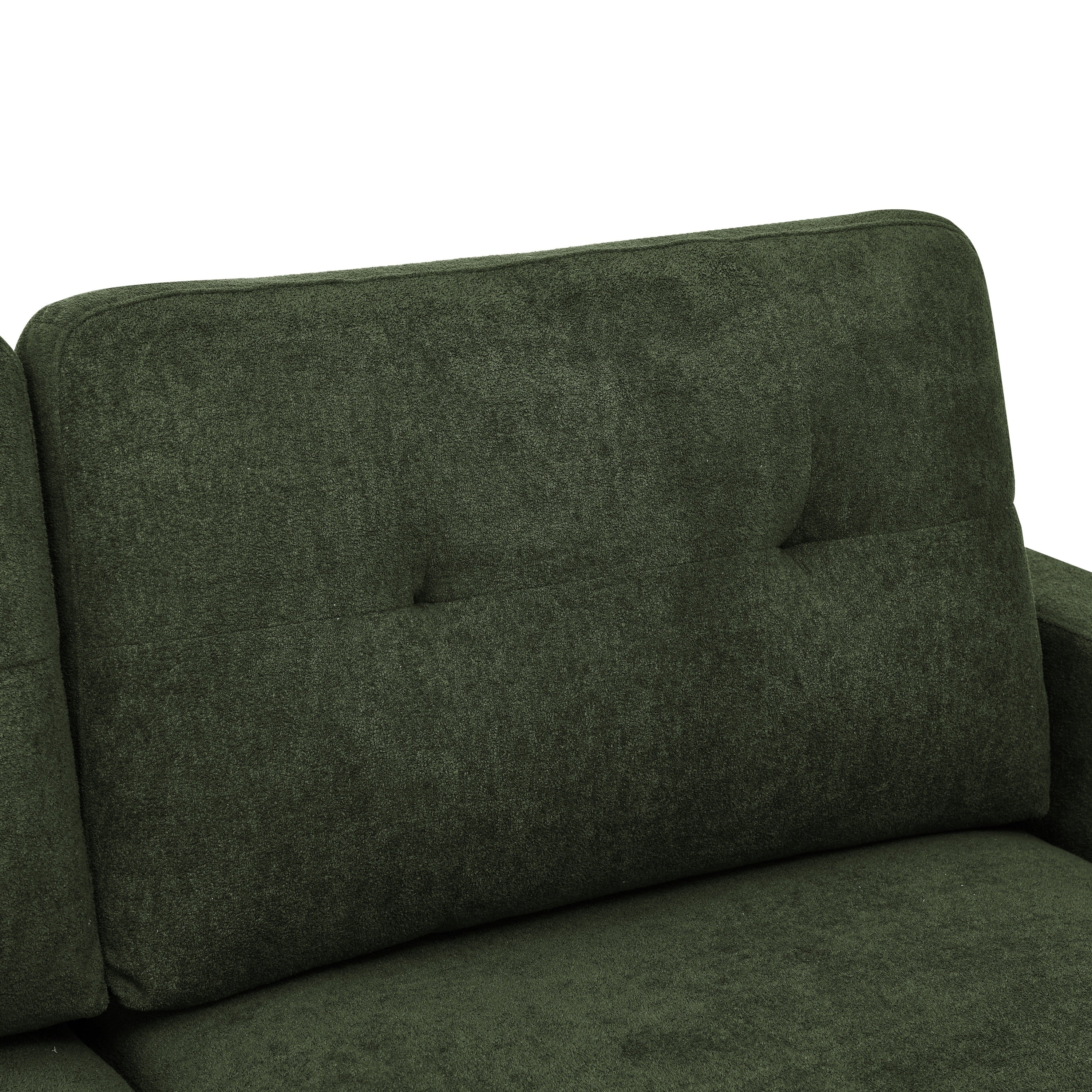 67.7' Wide Mid-Century Modern Upholstered Tufted Loveseat Sofa With Wooden Legs - Grand Goldman Shop