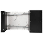 K&K 59.5' Kitchen Island with Extendable Dining Table, Kitchen Storage Table with Double-sided Storage, Kitchen Island with 2 Drawers, Power Outlet, Side Open Shelves, for Kitchen, Dining Room, Black - Grand Goldman Shop