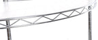 6 Tier Shelf Corner Wire Shelf Rack Adjustable Metal Heavy Duty Free Standing Corner Storage Display Chrome Rack for Bathroom, Living Room, Kitchen - Chrome - Grand Goldman Shop