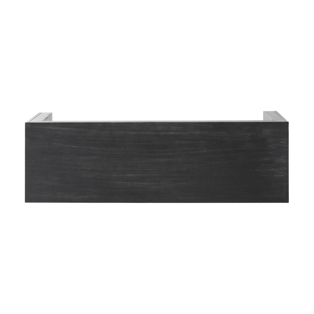 Acacia Wood Dining Bench, Black - Grand Goldman Shop