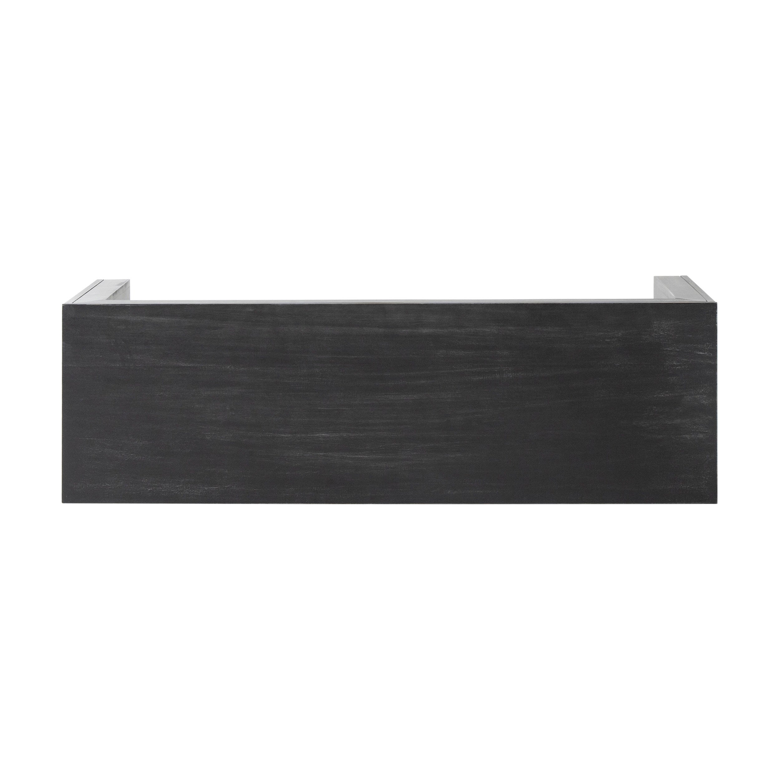 Acacia Wood Dining Bench, Black - Grand Goldman Shop