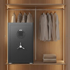 2.0 Cu Ft Home Safe with Fireproof Document Bag, Heavy-Duty Steel Security Safe, Digital Keypad, 3 Unlocking Methods, Dual Al