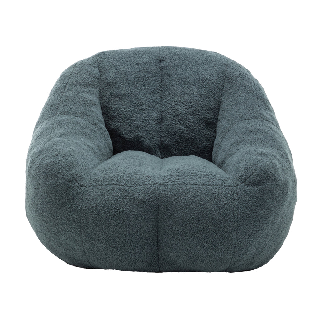 Comfy Bean Bag Chair with Memory Foam Filler – Tufted Soft Stuffed Bean Bag Sofa for Dorm, Apartment, or Living Room – Green - Grand Goldman Shop