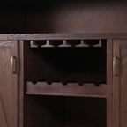 41.35'H Bar Table Or Wine cabinet -Brown Antique - Grand Goldman Shop