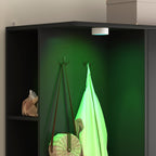 Wardrobe Closet 71.7' H, Bedroom Wooden Wardrobe with 2 Doors 6 Drawers, Modern Clothing Storage Cabinet Combination with Storage Shelves and Hanging Rail, Black - Grand Goldman Shop
