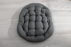 Outdoor Rattan Rocking Chair,Padded Cushion Rocker Recliner Chair Outdoor for Front Porch, Living Room, Patio, Garden, Grey - Grand Goldman Shop