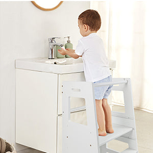 ECOMEX Toddler Standing Tower for Kitchen, Step Stool for Kid's Adjustable Height Learning Stool, Removable Anti-Drop Safety 