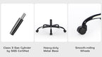 Gaming Chair with Footrest, Ergonomic Computer Chair with Headrest and Lumbar Support, Breathable Material Height Adjustable 