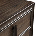 Aetheria Contemporary Wood 6-Drawer Dresser in Dark Brown - Grand Goldman Shop