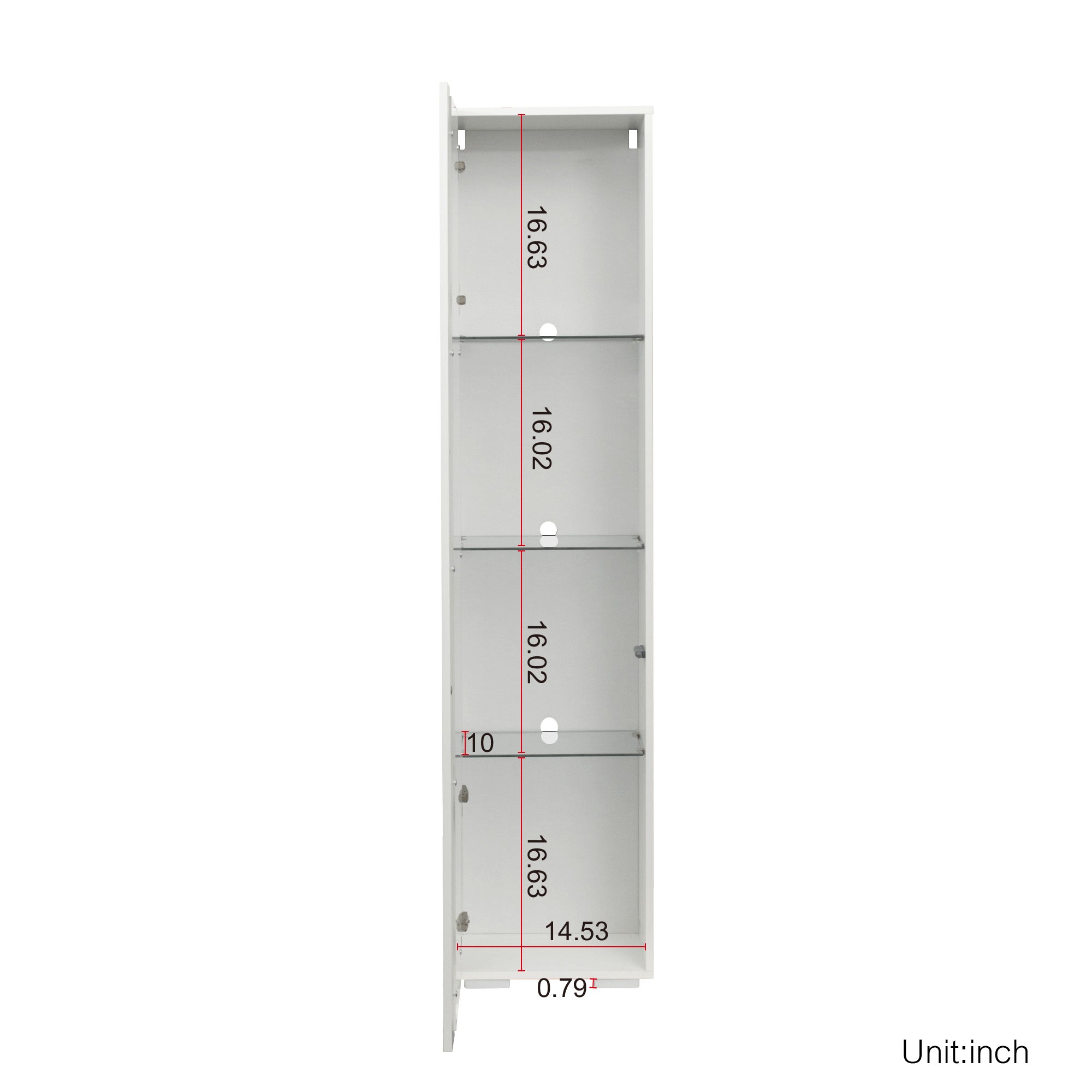 Side cabinet with aluminum strip lamp, - Grand Goldman Shop