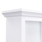Farmhouse 4-in-1 Hall Tree with Wood Grain Bench, Mudroom Versatile Coat Rack with 2 Large Drawer, Entrance Organizer for Hallway, Living Room, White, 55.9'W (OLD SKU: N721P313099K) - Grand Goldman Shop