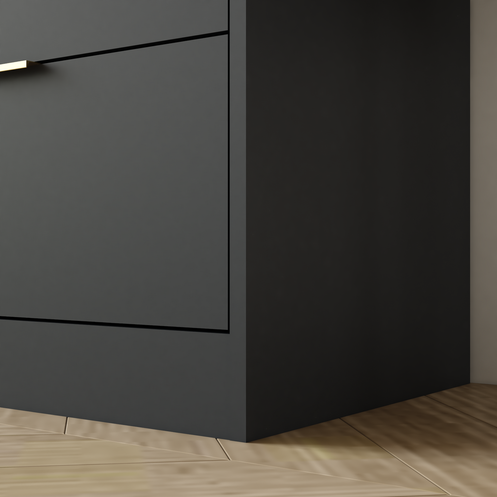Black 9 Drawer Dresser, 63' Large Deep Chest of Drawers, Wooden Dresser Storage Cabinet with 9 Drawers for Bedroom, Long Dressers for Living Room, Hallway - Grand Goldman Shop