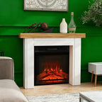Fireplace Mantel, Freestanding Fireplace Surround with Leg for Electric Fireplaces - Grand Goldman Shop