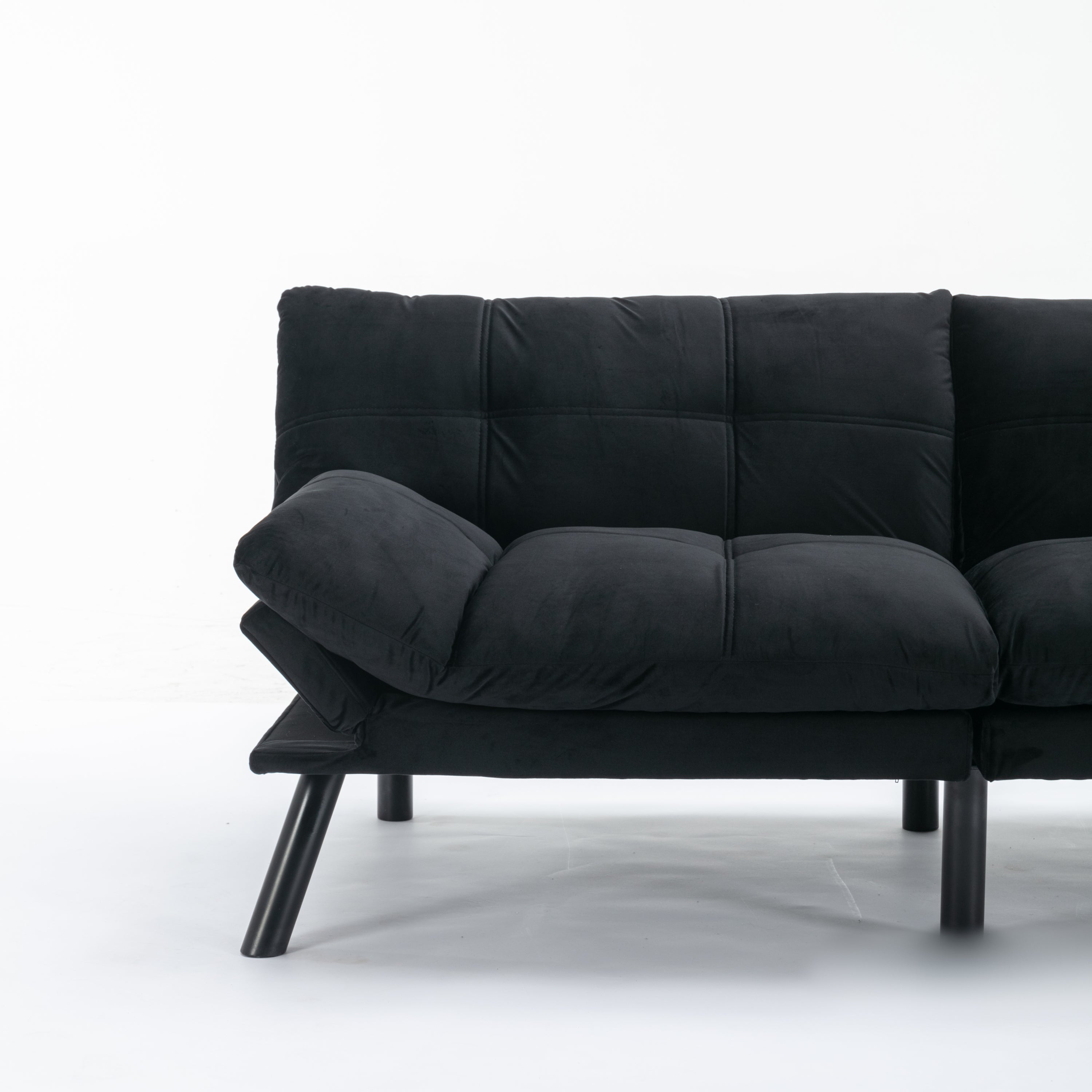 Black Convertible Folding Modern sofa Bed - Grand Goldman Shop