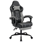 Gaming chair, Computer chair Ergonomic chair with footrest Office chair Ergonomic computer chair with lumbar backrest Blackgr