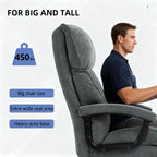 Office Chair with Plush Padding & Smooth Swivel for All-Day Work & Relaxation - Grand Goldman