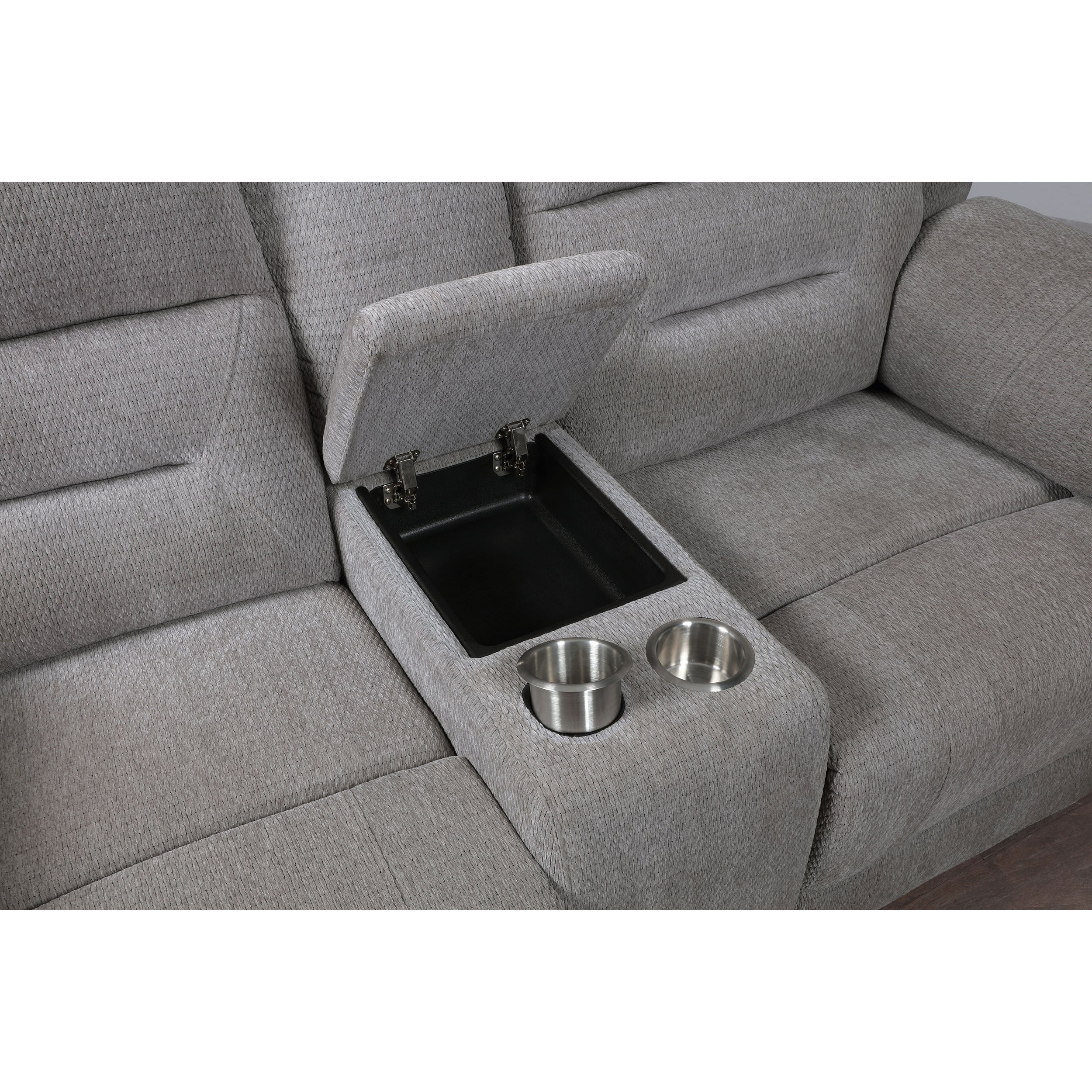Sebring Grey 3-piece Reclining Sofa Set - Grand Goldman Shop