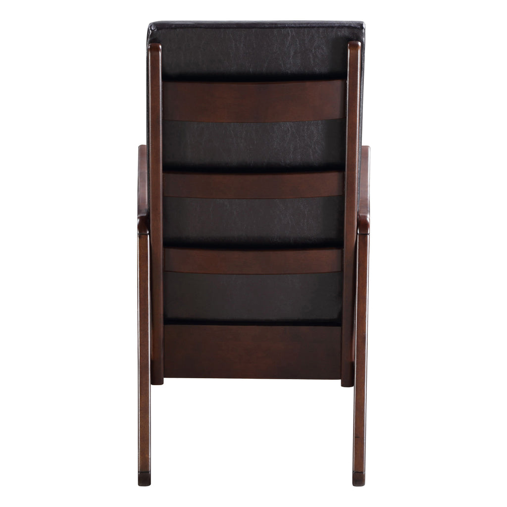 Dark Brown and Espresso Rocking Chair with Armrest - Grand Goldman Shop