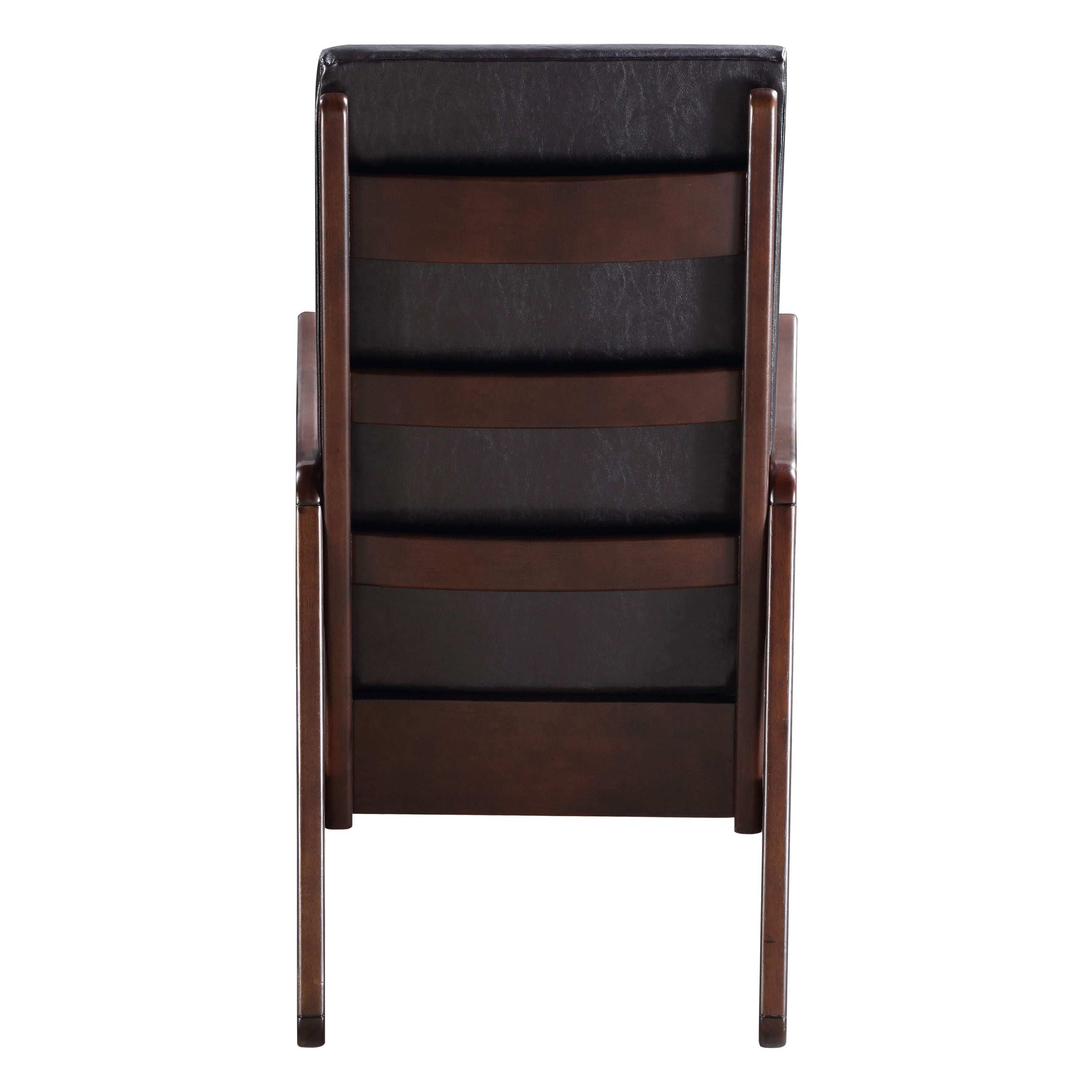 Dark Brown and Espresso Rocking Chair with Armrest - Grand Goldman Shop