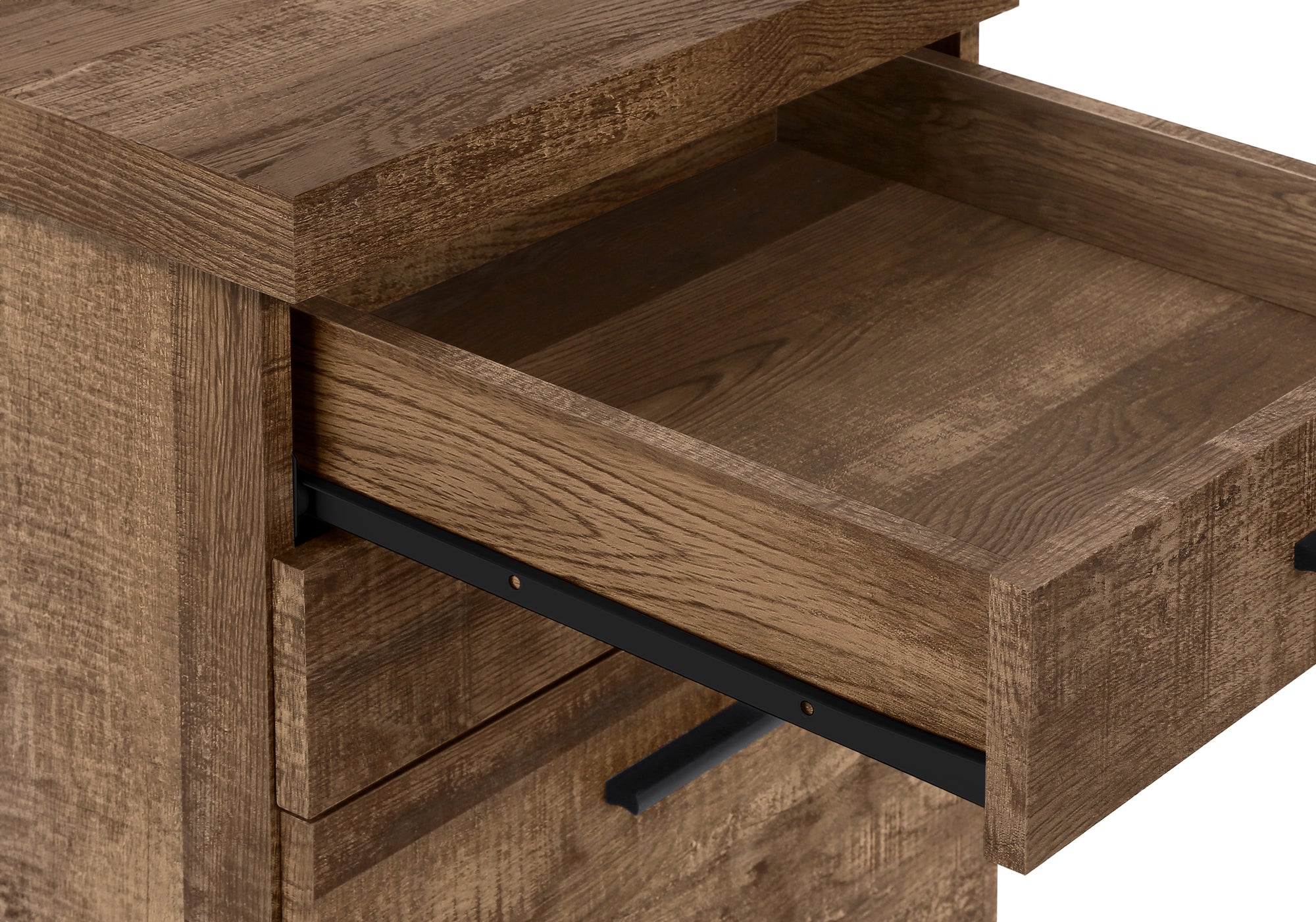 File Cabinet, Rolling Mobile, Storage Drawers, Printer Stand, Office, Work, Brown Laminate, Contemporary, Modern | Premium Ho