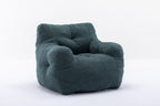 010-Soft Teddy Fabric Tufted Foam Bean Bag Chair With Teddy Fabric Green - Grand Goldman Shop