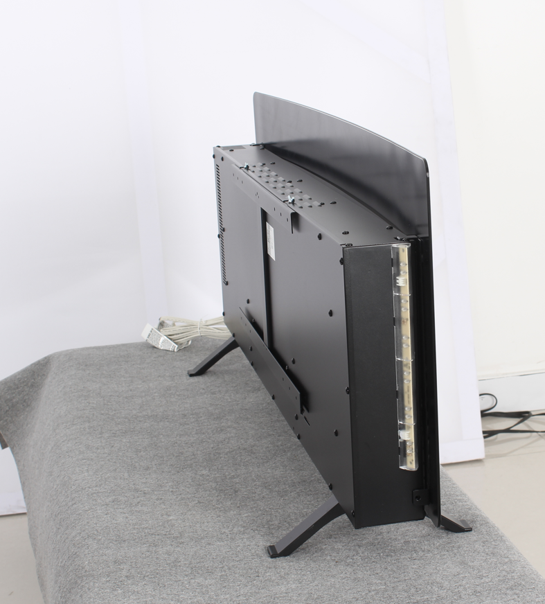48 inch Curved Front Wall Mounted Electric Fireplace with remote and multi color flame & emberbed - Grand Goldman Shop