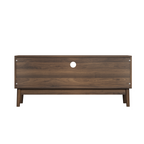 Mid-Century Modern TV Stand for 32/45 inch TV, Walnut MDF Entertainment Center with Storage, 43.31 inch Media Console Table for Living Room and Bedroom - Grand Goldman Shop