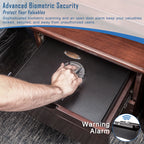 0 23 Cu Ft Top Opening Biometric Security Safe - Grand Goldman