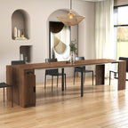 Modern Multifunctional Extendable Dining Table with Outlet, Space Saving Expanding Table with Storage for Party, Weddings, Meetings, Celebrations - Grand Goldman Shop