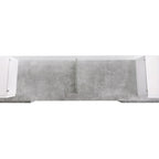 ON-TREND Unique Shape TV Stand with 2 Illuminated Glass Shelves, High Gloss Entertainment Center for TVs Up to 88', Versatile TV Cabinet with LED Color Changing Lights for Living Room, Grey - Grand Goldman Shop