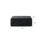 Sofa ottoman ,No Assembly Required,Black(Plush Corduroy Fabric) - Grand Goldman Shop