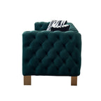 Chesterfield Modern Tufted Velvet Living Room Sofa, 84.25''W Couch,Green - Grand Goldman Shop