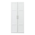 Pantry Cabinet, Kitchen Pantry Storage Cabinets with 2 Door and 3  Shelves, White Pantry Storage Cabinet, Cupboard for Kitchen, Dining Room and Living Room. - Grand Goldman Shop