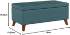 Home Decor, Tufted Ainsley Button Storage Ottoman Bench with Hinged Lid, Ottoman Bench with Storage for Living Room & Bedroom, Solid wood leg - Grand Goldman Shop