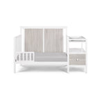 Connelly 4-in-1 Crib and Changer Combo White/Rockport Gray - Grand Goldman