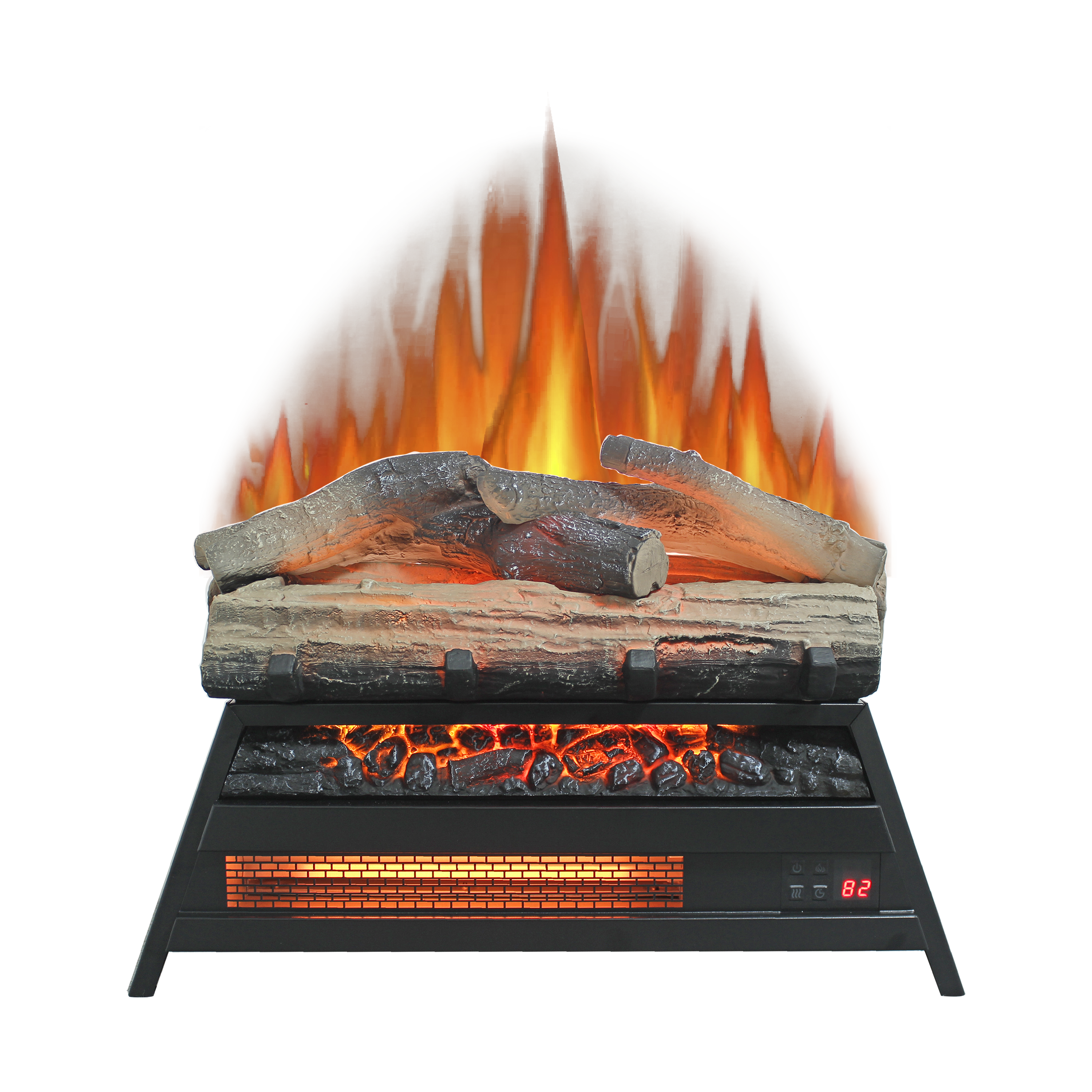 23 inch Electric Fireplace  3D Log set insert, Infrared Fireplace Heater for Indoor - Grand Goldman Shop