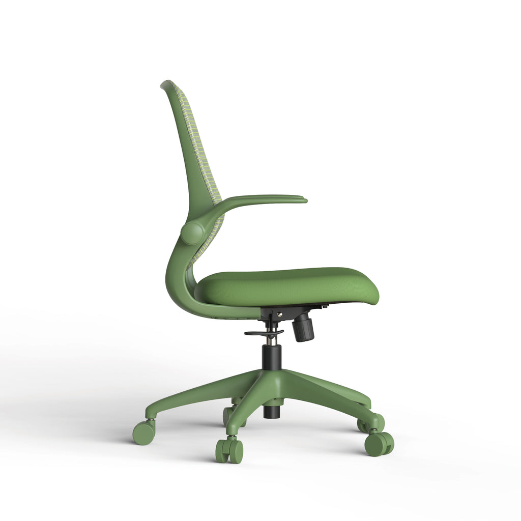 Ergonomic Color Office Chair 350LBS, Home Office, Mesh Back, Integrated Molded Foam, Comfortable Sitting, Flipping Armrest, F