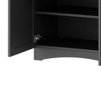 ON-TREND 3-Piece Farmhouse Entertainment Center with Storage Cabinet for TVs Up to 70', Mid-Century TV Stand with Bookshelf, Rustic Versatile Sideboard with Adjustable Shelves for Living Room, Grey - Grand Goldman Shop