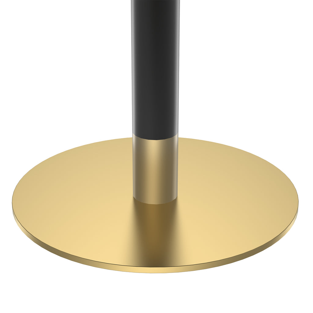 31.5' Square Modern Tulip Dining Table, Sintered Stone Tabletop with Luxury Faux Marble Print, Stainless Steel Bracket Base, Scratch & Wear Resistant, Waterproof Surface, Ideal for Indoor & Outdoor Us - Grand Goldman Shop